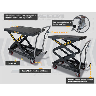Workshop Lifting Table Cart Smooth Transport Stable Lifting
