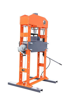 Pulverice la capa prensa hidráulica del taller de 75 toneladas con el indicador de presión