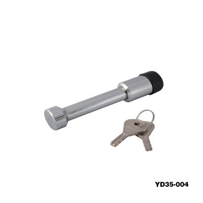 Trailer Coupler Lock: Multi-Dia, Chrome Anti-Corrosion, 2 Keys for Camping/RV/Cargo